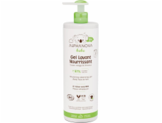 Alphanova Bebe Alphanova Bebe Bio, Výživný čisticí gel na tělo, obličej a vlasy pro miminka, 400 ml