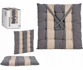 Giftdecor NOMO Pruhovaný polštář na židli s vázaným vzore...