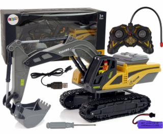 LeanToys 2.4G pásový bagr na dálkové ovládání žlutý LEAN ...