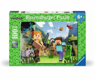 Ravensburger dětské puzzle Minecraft - Steve a Alex