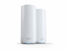Netgear ORBI RBE772-100EUS  WIFI 7 MESH Zusatzsatellit 2er Set, Mesh Access Point (weiß, Tri-Band WiFi 7)