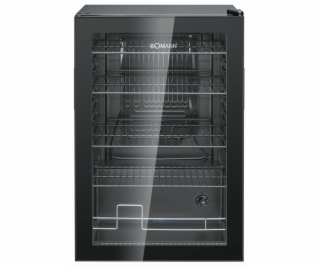 Bomann KSG 7290    schwarz Glastürkühlschrank 84,5cm