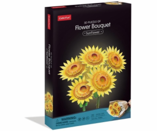 Cubic Fun 3D puzzle Velká květinová kytice - Slunečnice