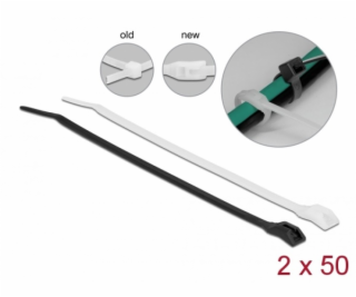 Delock Kabelový úvazek s plochou hlavou, D 280 x Š 3,6 mm...