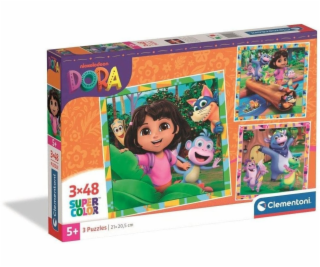 CLEMENTONI TOY DELIONE 3X48 SMALSUTE DORA 25078