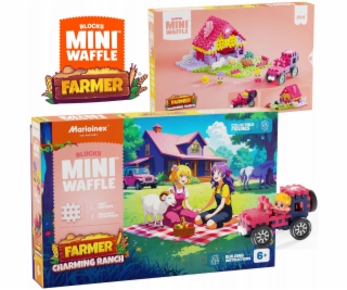 MARIOINEX Kostky Mini Waffle Farmer Roztomilá farma, 112 ...