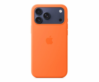 iPhone 17 Pro Max Silicone Case with MS – Orange