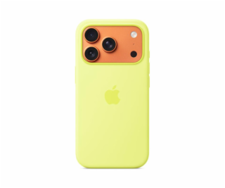 iPhone 17 Pro Silicone Case with MS – Neon Yellow