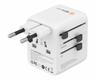 Boompods World Travel Plug 20W White