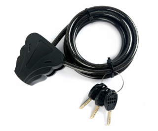 Braun Stahlkabelschloss 180cm für Wildkameras