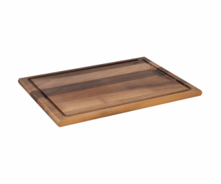 Gefu ENNO Schneidebrett groß mit Saftrille, Walnussholz