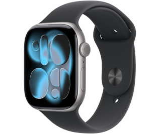 APPLE Chytré hodinky Watch Series11 42mm vesmírně šedá ve...