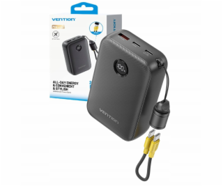 Powerbank Vention 20000mAh 2 x USB-C 1x USB-A z wyświetla...