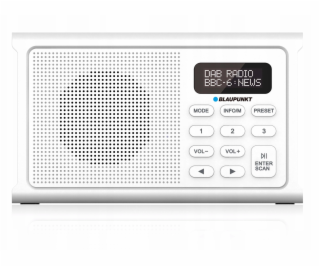 Radio przenośne BLAUPUNKT DAB DR3WH, biały