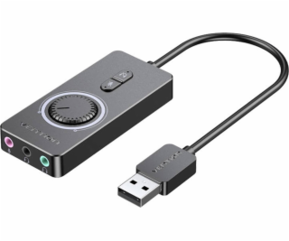 Vention Externí zvuková karta USB 2.0 CDRBF 1m (černá)