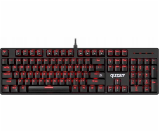 Defender MECHANICKÁ drátová klávesnice QUEST GK-596 s RGB...