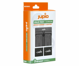 Set Jupio 2x NP-W126 - 1260 mAh + Dual charger pro Fujifilm