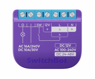 Inteligentní reléový spínač SwitchBot 1 s beznapěťovým ko...