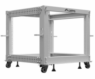 Lanberg Otevřený rack 19  9U 600X600-1100 nastavitelný šedý