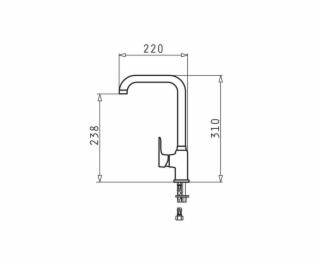 Kuchyňská baterie Pyramis Silvio Duo 090929638 Granit / K...