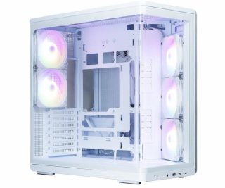 Zalman Skříň P60 Mid-Tower, 5x ARGB ventilátory, bílá
