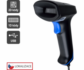 CCD 2D čtečka Virtuos HT-851A, USB (klávesnice/RS-232 emu...