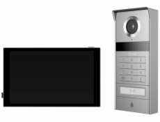 EZVIZ chytrý domácí interkom TP9 Pro/ Wi-Fi/ 4K/ 8  dot. monitor/ videotelefon/ bezdrátový zvonek/ IP65/ černo-stříbrný