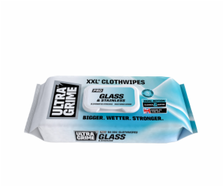 Profi čisticí ubrousky ULTRAGRIME® SKLO a NEREZ 50ks XXL