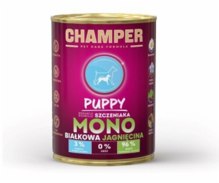 CHAMPER Puppy Monoprotein Lamb - vlhké krmivo pro psy - 400g