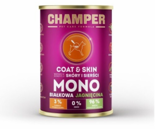 CHAMPER Coat & Skin Monoprotein Lamb - vlhké krmivo pro p...