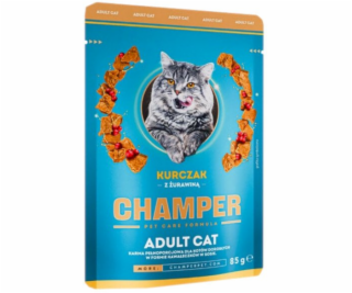 CHAMPER Chicken with cranberries - mokré krmivo pro kočky...