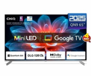 CHiQ M65QA9  TV 65 , UHD MiniLED  Google TV DLG 120 Hz