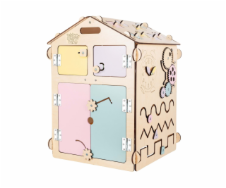 BusyKids Activity board Domeček pastelový