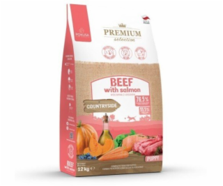 POKUSA Premium Selection Puppy Beef with salmon - suché k...