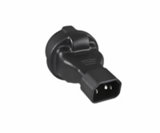 Adaptér IEC C14 na SCHUKO CEE 7/3 napětí 230V, 10A