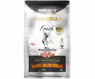 EUPHORIA Fresh Adult Pork with goose XS/S - suché krmivo ...