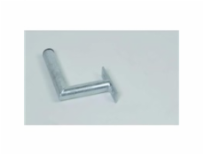 Držák antény na zeď, žárový zinek, délka 15cm, výška 20cm