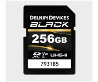 Delkin SDXC BLACK Rugged UHS-II R300/W250 (V90) 256GB (new)