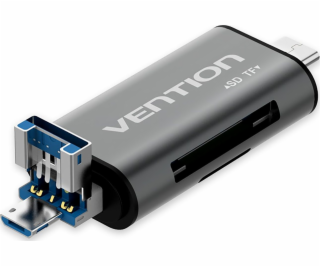 Vention CCHH0 čtečka karet USB Type-A/USB Type-C/Micro-US...