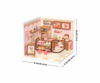 RoboTime 3D dřevěná skládačka Miniatura domečku Cukrárna ...