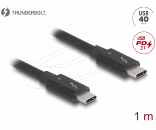 Delock Thunderbolt™ 4 kabel 40 Gbps PD 3.1 240 W 1 m černá