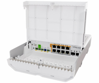 MikroTik managed Switch/UPS netPower Lite 8P, 8x GbE PoE+...