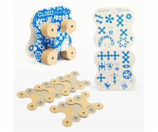 Stavebnice CLIXO Designer Beige & Grey - magnetická, 9 kusů