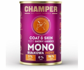 CHAMPER Coat & Skin Monoprotein Salmon - vlhké krmivo pro...