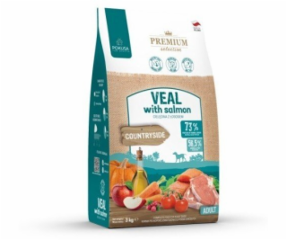POKUSA Premium Selection Veal with salmon Adult - suché k...