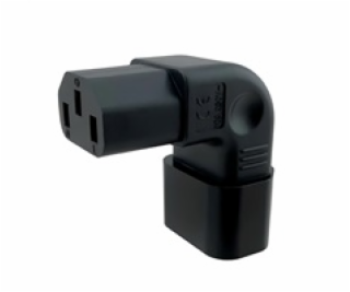 Adaptér vertikálně úhlový IEC C13 na IEC C14 napětí 230V,...