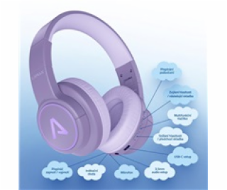 LAMAX GlowKid1 - dětská náhlavní sluchátka - pink