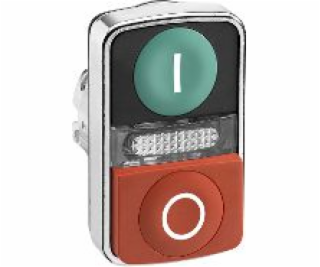 Schneider Electric Double Green/Red O-I Tlačítko se sebek...
