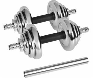 Rebel Active Chromované, nastavitelné litinové činky v př...