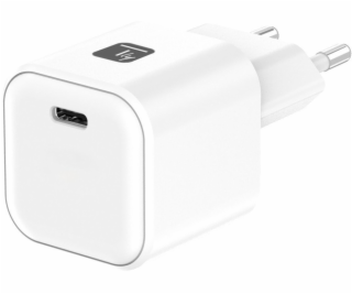 Techly Nabíječka GaN USB-C 65W PD3.0 PPS do zásuvky, bílá